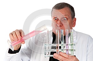 Experiment in the laboratory