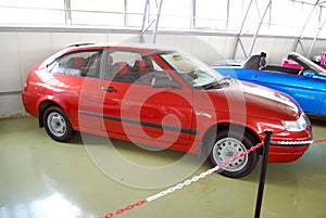 Experimental cars in the Technical museum of AVTOVAZ. City of Togliatti. Samara region.