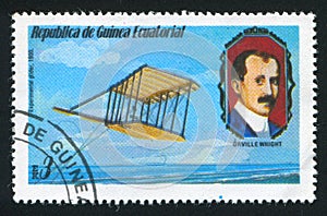 Experimental Glider and Orville Wright