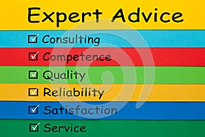 Expert Advice Concept