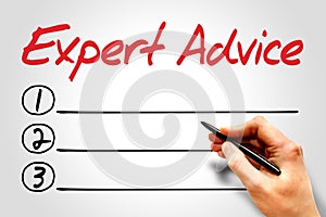Expert advice