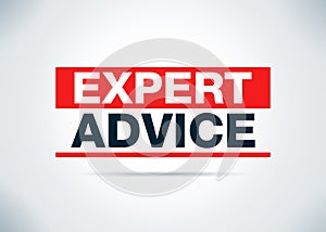 Expert Advice Abstract Flat Background Design Illustration photo