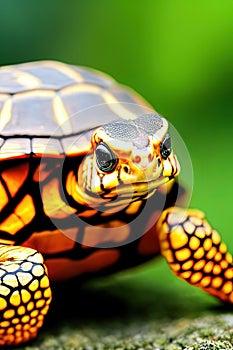 Eastern Box Turtle Animal. AI Generated.