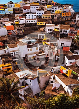 Cidade Velha, Ribeira Grande de Santiago, Cabo Verde. Generative AI. photo