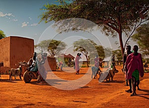Fada Ngourma, Est, Burkina Faso. Generative AI. photo