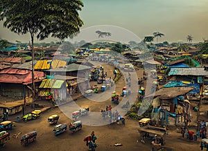 Kabinda, Lomami, Congo (Kinshasa). Generative AI. photo