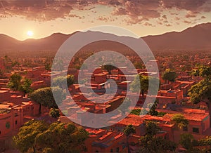 Tarija, Tarija, Bolivia. Generative AI. photo