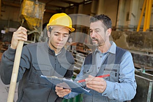 Expert checking quality requirements manufactured industrial steam boilers