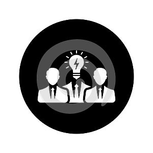 Expert, Creative team icon. Rounded vector design