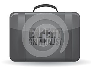 Expert criminalist suitcase
