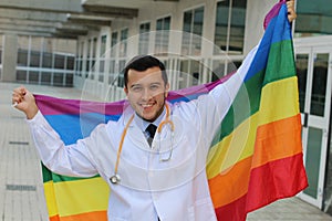 Expert in gay health raising the rainbow flag