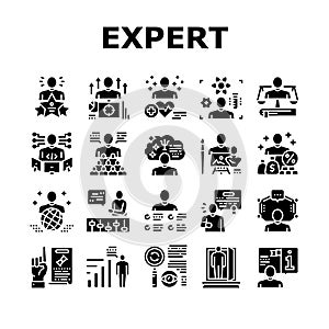 Expert Human Skills Collection Icons Set Vector