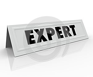 Expert Name Tent Card Guest Speaker Expertise Experience