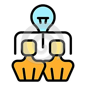 Expert team icon vector flat