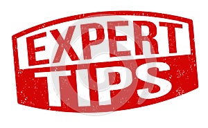 Expert tips sign or stamp