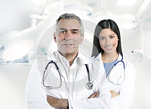 Expertise doctor beautiful nurse hospital photo