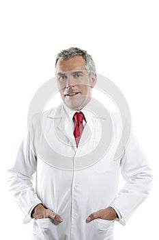 Expertise doctor senior gray hair smiling portrait photo
