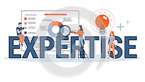 Expertise web banner concept. Idea of business experience