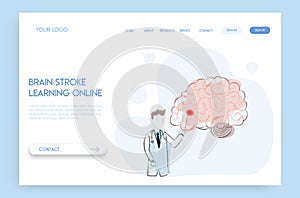 Experts advise brain stroke anatomy in learning online