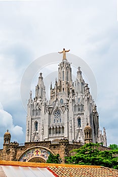 Expiatory Church of the Sacred Heart of Jesus on summit of Moun photo