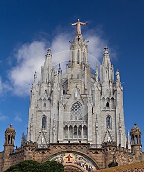Expiatory temple Sacred Heart of Tibidabo, Barcelona photo