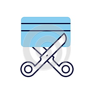 Expired Credit Card related vector icon