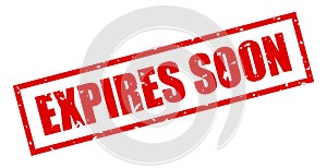 Expires soon grunge stamp