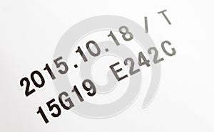 Expiry date printed on product box