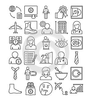 Explanatory Vector icons Set, Every single icon can be easily modify or edit photo