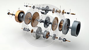 Exploded gear model