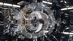Exploded view of an automatic transmission with inovation.