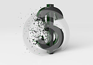 Exploding Dollar Sign