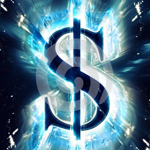 Exploding dollar sign