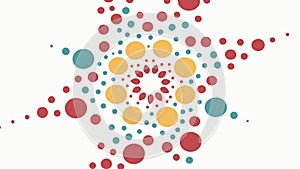 Exploding Dots Radial Pattern Abstract, vector design Generative AI