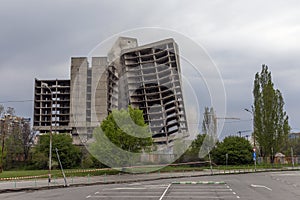 Exploding old building