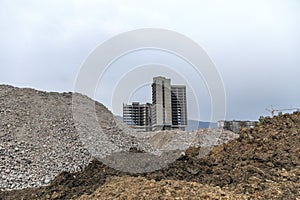 Exploding old building