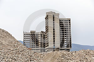 Exploding old building