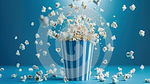 The exploding popcorn container.AI generated image