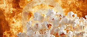 Exploding popcorn kernels