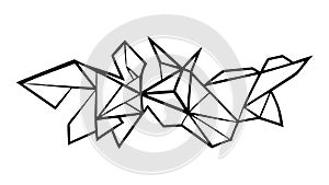 Exploding Shattered Glass Effect Abstract Vector Design Generative AI