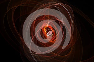 Exploding supernova , forming of nebula. Black hole in the center of galaxy. Big bang concept. Supernova Blast in Space. The