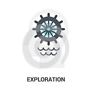 Exploration icon concept