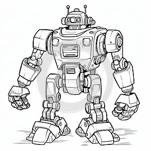 Exploration Robot Coloring Page - Free Printable Robot Coloring Pages