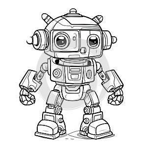 Exploration Robot Coloring Pages For Kids