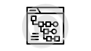 exploratory data analysis black icon animation