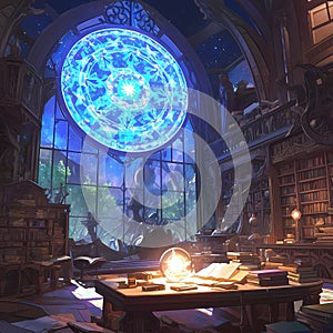 Explore Ancient Library\'s Secrets, Fantasy
