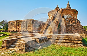 Explore ancient ruins of Ava temples, Myanmar