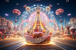 Explore a celestial carnival with spacecraft of