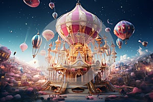 Explore a celestial carnival with spacecraft of