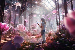 Explore the concept of a floralthemed augmented